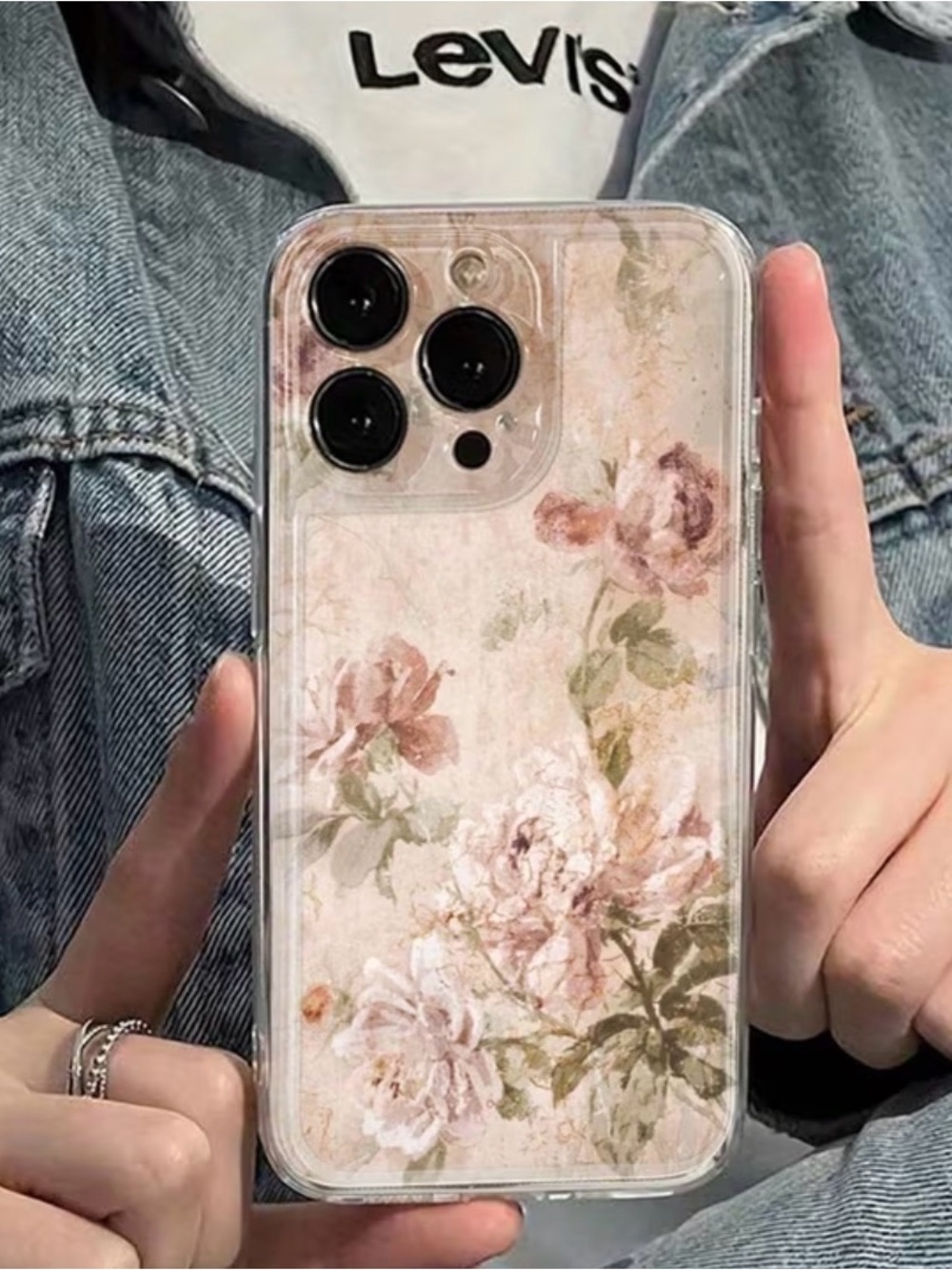 iPhone 17 Case NWT Floral Clear Protective Phone Case - Blush Rose
